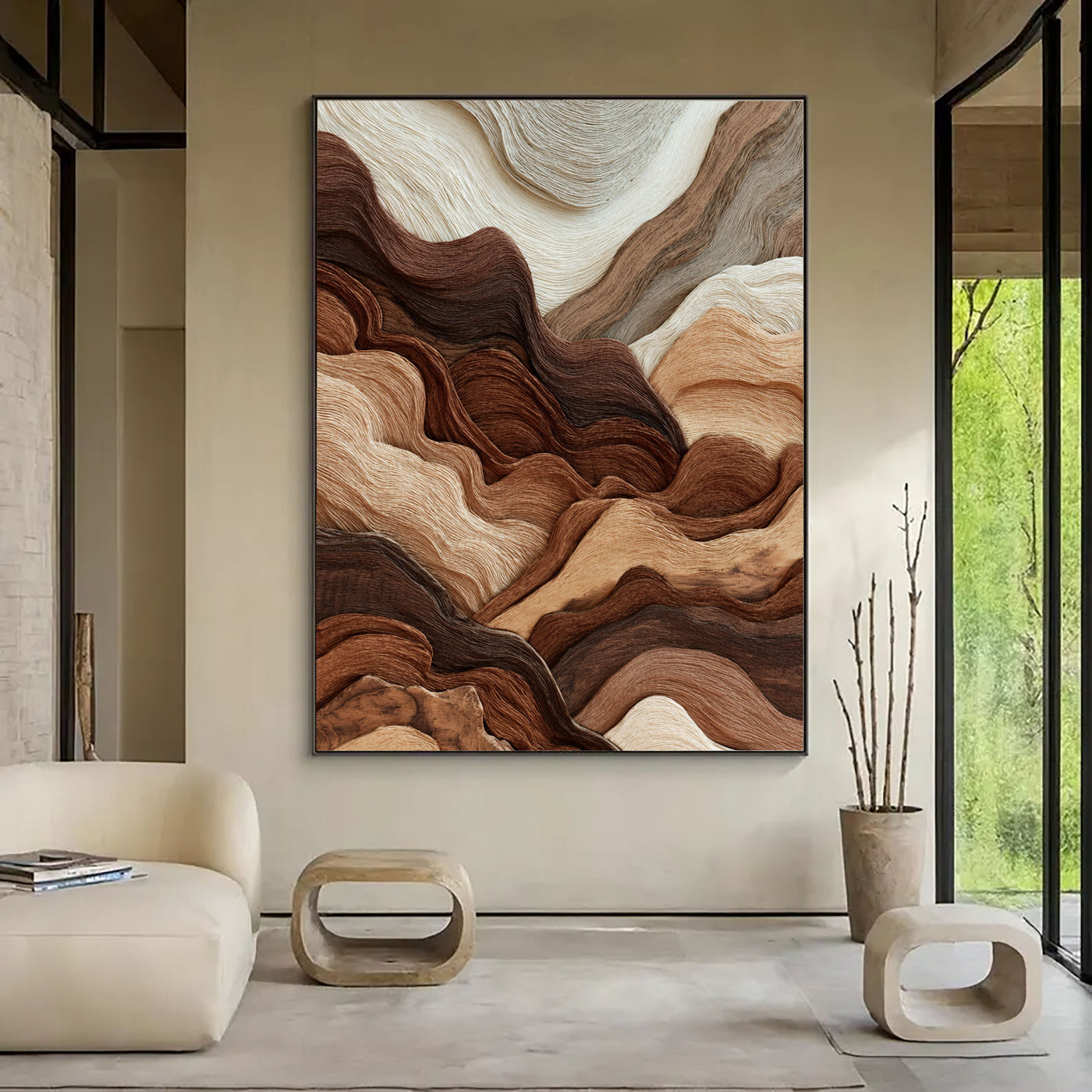 Undulating Timber Veins | Earthen Tapestry