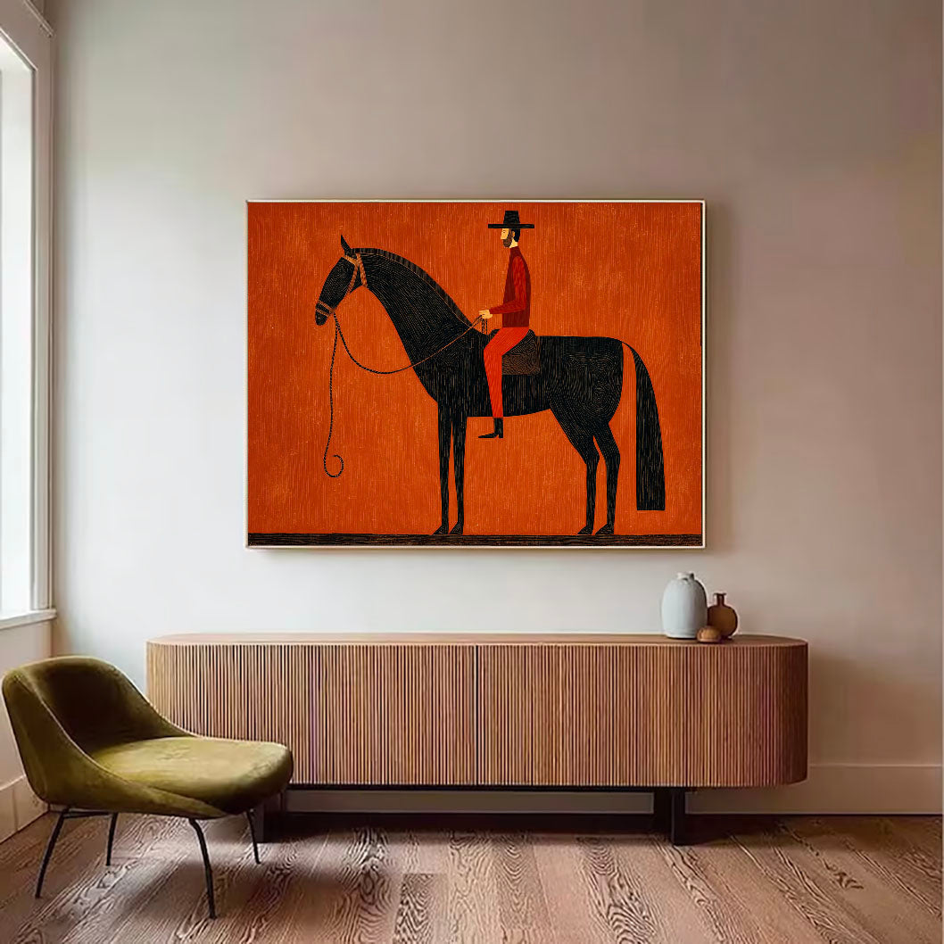 Noctivagant Equestrian Reverie | Russet Silhouette