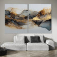 Texturierte Adern aus Achat | Blattgold