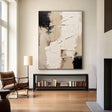 Textured Fragmented Layers | Black Beige