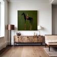 Minimalist Equestrian Grace | Forest Green