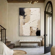 Textured Fragmented Layers | Black Beige