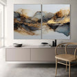 Texturierte Adern aus Achat | Blattgold