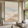 Textured Dune Layers | Beige White