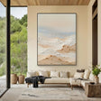 Textured Dune Layers | Beige White