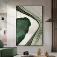 Green Minimalist Textured Wall Art #MT020