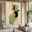 Textured Fluid Shapes | Green Black