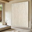 Striated Linen Serenity | Ivory Weave