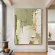 Textured Patchwork Layers | Sage Beige