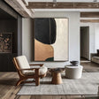 Textured Minimalist Serenity | Noir Ocre