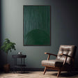 Rippled Emerald Depth | Green Arc