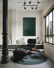 Rippled Emerald Depth | Green Arc