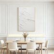 Rippled Ivory Texture | White Wave