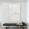 Rippled Ivory Texture | White Wave