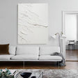 Rippled Ivory Texture | White Wave