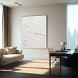 Rippled Ivory Texture | White Wave