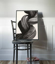 Textured Embrace Noir | Monochrome Flow