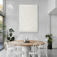 Textured Cubic Serenity | White Relief