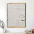 Textured Geometric Calm | Ivory Relief