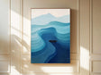 Textured Wave Journey | Indigo Calm