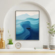 Textured Wave Journey | Indigo Calm