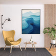 Textured Wave Journey | Indigo Calm