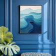 Textured Wave Journey | Indigo Calm