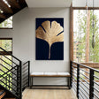 Textured Ginkgo Glow | Gold Leaf