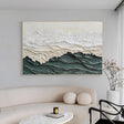 Textured Coastal Crest | Ocean Hues