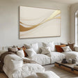 Textured Golden Streams | Ivory Flow