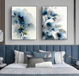 Abstract Watercolor Blooms | Indigo Blue