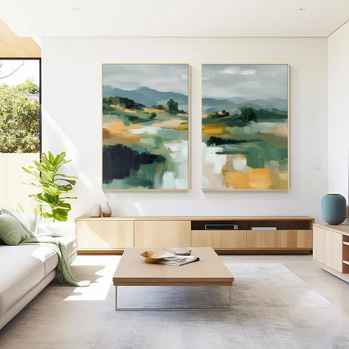 Abstract Landscape Horizon | Earth Tones