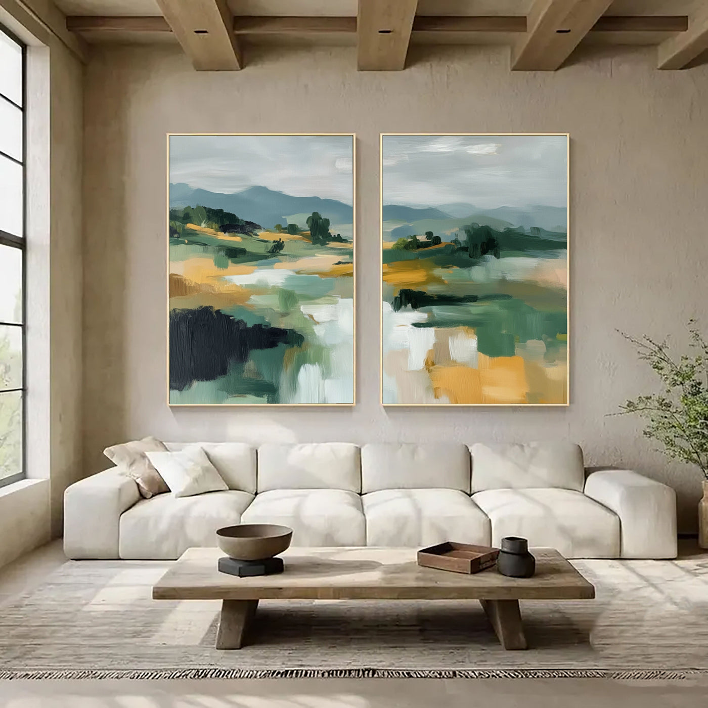 Abstract Landscape Horizon | Earth Tones