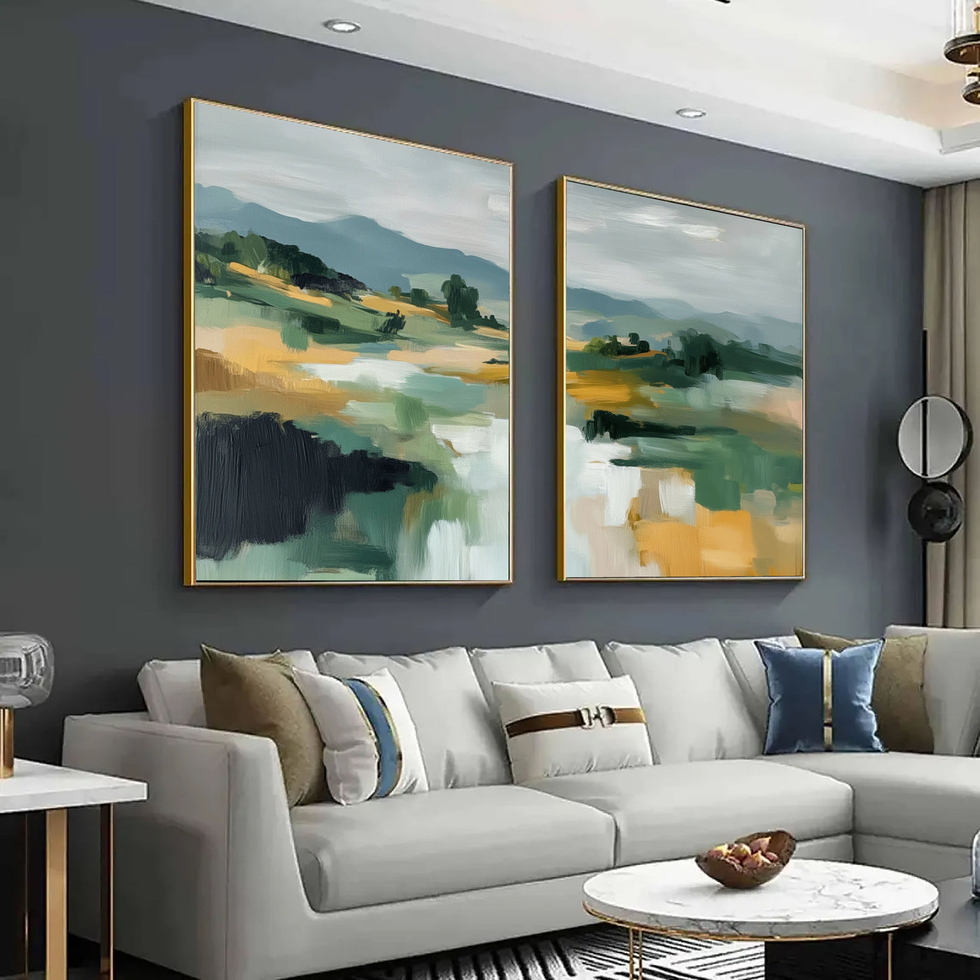 Abstract Landscape Horizon | Earth Tones