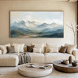 Textured Alpine Peaks | Misty Horizons