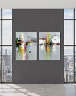Vibrant Textured Reflections | City Lights