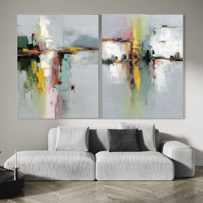 Vibrant Textured Reflections | City Lights