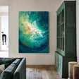 Textured Cosmic Tide | Emerald Nebula
