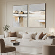 Minimalist Coastal Landscape | Beige Tones