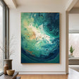 Textured Cosmic Tide | Emerald Nebula