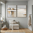 Minimalist Coastal Landscape | Beige Tones