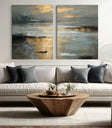 Abstract Golden Horizon | Grey Tones