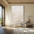 Textured Ripple Serenity | Ivory Waves