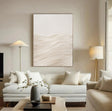 Textured Ripple Serenity | Ivory Waves