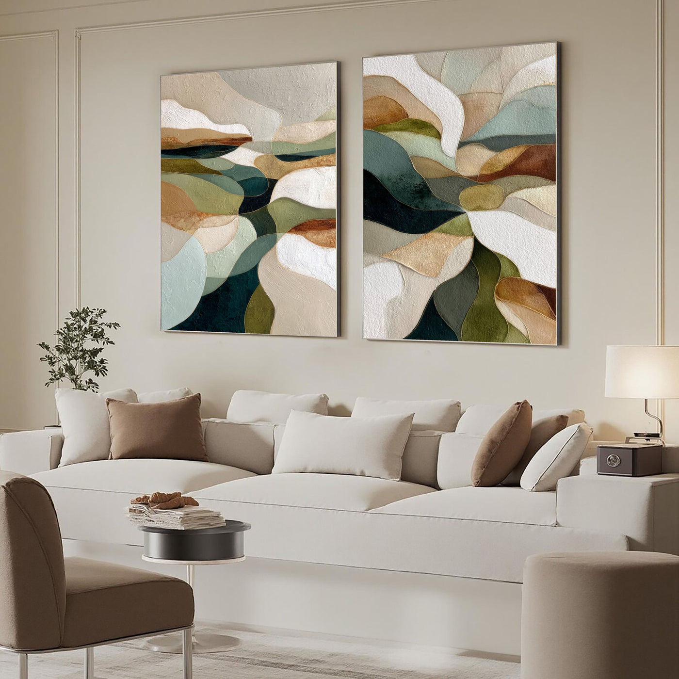 Organic Abstract Forms | Earth Tones