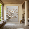 Textured Petal Grace | Ivory Blooms