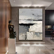 Textured Monochrome Art | Bold Depth