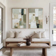 Modern Abstract Geometry | Sage Tones
