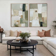 Modern Abstract Geometry | Sage Tones