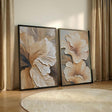 Texturierte Blütenpracht | Beige Blüte